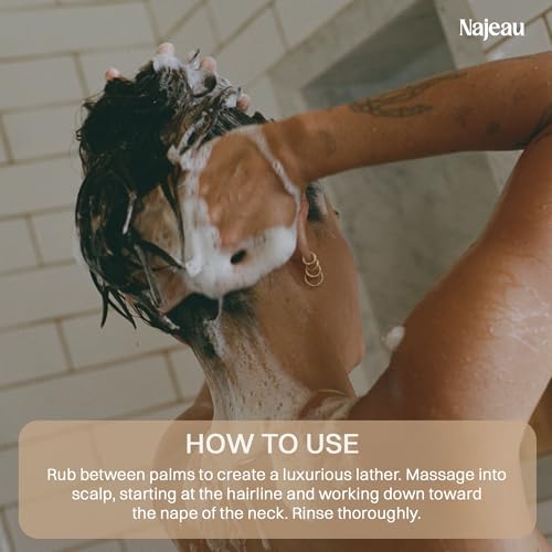 Najeau Nourishing Shampoo for All Hair Types with Aloe & Oat Amino Acids