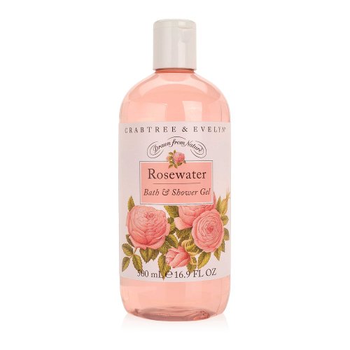 Crabtree & Evelyn Bath and Shower Gel, Rosewater, 16.9 Fl Oz