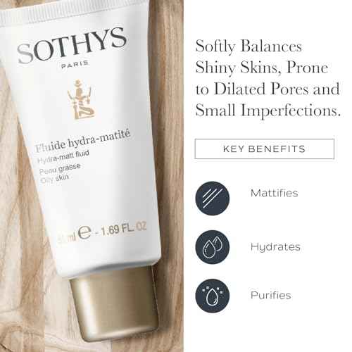 SOTHYS Hydra-Matt Fluid | Matte Face Moisturizer for Women | Daily Hydration with Niacinamide | For Combination to Oily Skin