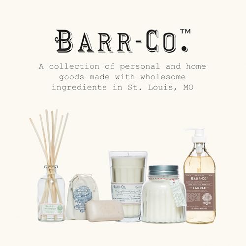 BARR-CO. Original Scent Oatmeal Saddle Triple-Milled Bar Soap, Tranquil Milky Scent with Oat, Vanilla & Vetiver, Shea Moisturizing Soap, All-Natural Soap for Women & Men 10.5 oz