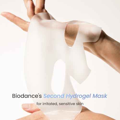 BIODANCE Hydro Cera-nol Real Deep Mask, Overnight Hydrogel Mask, Hydrating Facial Mask For Sensitive Skin, Redness Reducing & Quick Soothing Effect, Korean Skincare, Stocking Stuffers |1.19oz(34g)x4ea