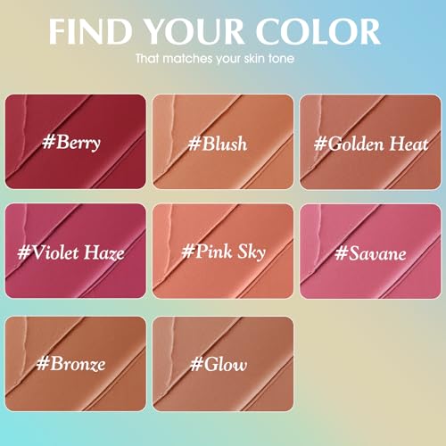 QHOSIULI SPF50 Color Balm - 3-in-1 Creamy Blush & Lip Tint