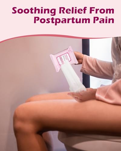 Postpartum Recovery Kit with Peri Bottle, Cooling Pads & Bath Salts