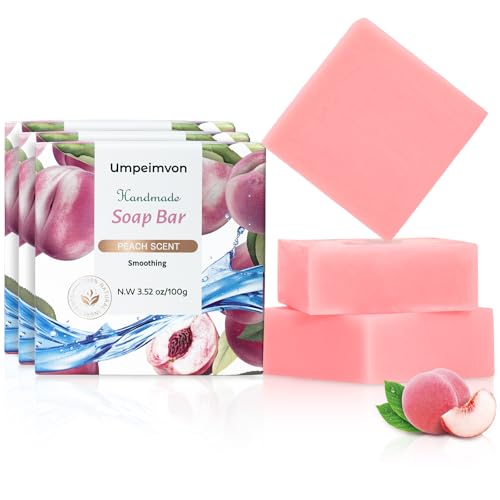 Umpeimvon 3 Pack Natural Bar Soap for Women & Men, Handmade Soap Organic Soap Bar for Face Body, Bar of Soap Body Bath Soap Bars Cleansing & Moisturizing