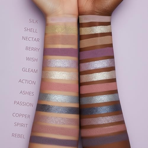 Lamora Pink Eyeshadow Palette - 12 Soft Mauve Rose Shimmer & Matte