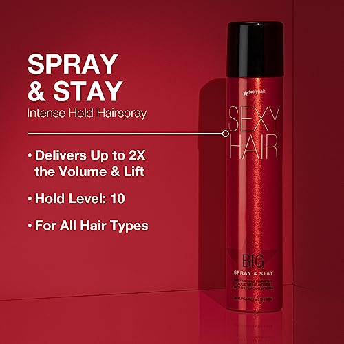 SexyHair Big Spray & Stay Intense Hold Hairspray 10oz