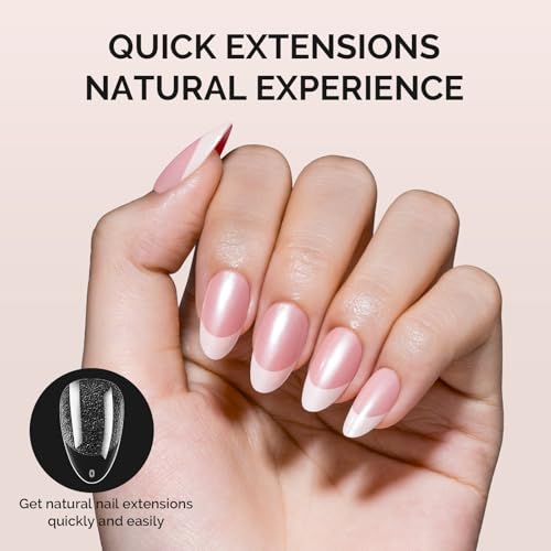 MelodySusie Short Almond Nail Tips - 600Pcs Clear Acrylic