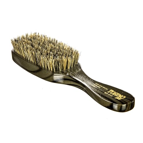 Torino Pro Wave Brush #8719-7 Row Medium bristles -100% Pure Boar Bristles - Great Workhorse for laying down your 360 Waves