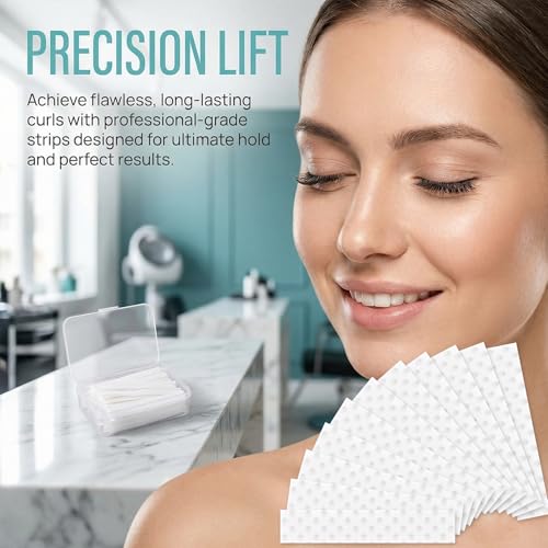 PAGOW 300Pcs Lash Lift Paper Strips - Disposable Eyelash Perm Covers