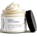 Cattle Creek Tallow Face Moisturizer - Whipped Beef Tallow for Face with Sweet Almond, Myrrh, Frankincense & Rose Oils ? Grass-Fed Beef Tallow for Face Care, Hydration & Sensitive Skin (4oz)