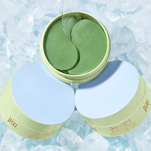 Pixi DetoxifEYE Hydrogel Eye Patches - Depuffing & Hydrating, 60ct