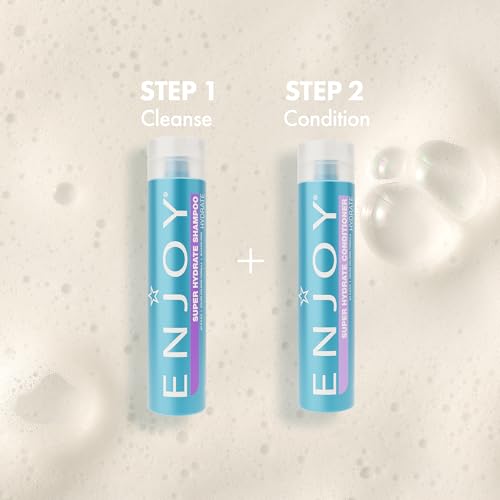 Enjoy Super Hydrate Conditioner, Anti-Frizz Deep Hydration for Weak, Dry, or Curly Hair, Moisture-Restoring Smoothing Formula, pH 4.5-5.5 | 33.8 Fl Oz