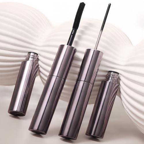 2-in-1 Waterproof Black Mascara with Dual Brushes
