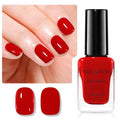 Red Nail Polish with Castor Oil - Fast Dry, Vegan