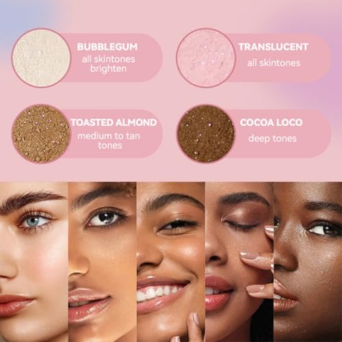 Loose Face Powder Glitter Setting Powder Matte Finish