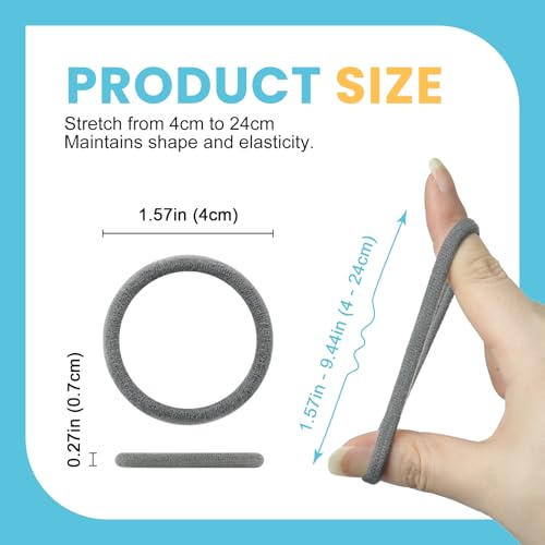 HOYOLS 100pcs Seamless Hair Ties No Damage Scrunchies