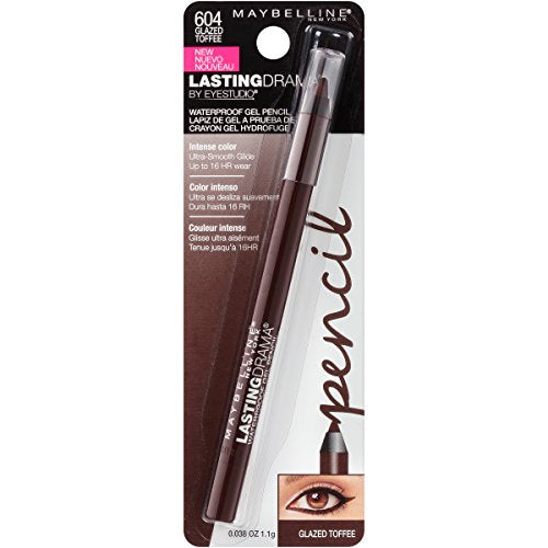 Maybelline Eyestudio Lasting Drama Waterproof Gel Eyeliner Pencil, Glazed Toffee