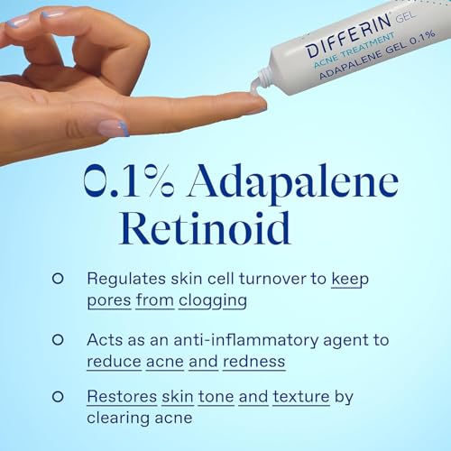Differin Acne Treatment Kit with Gel 0.1% and Daily Cleanser - 2 Pack
