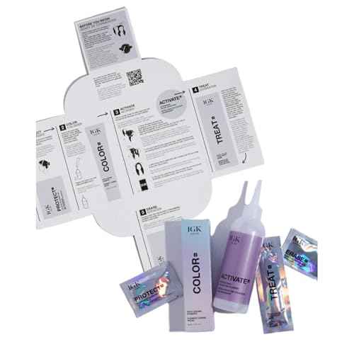 IGK Permanent Hair Color Kit | 4N Original Brown - Brown Black | 100% Gray Color Coverage + Strengthen + Shine | Ammonia Free
