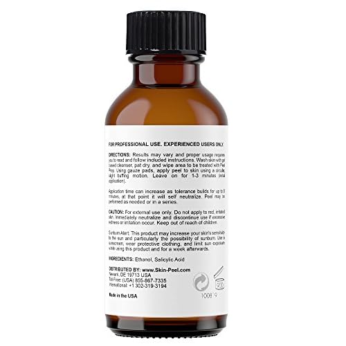 MedPeel Glycolic Acid Peel - Light Strength Chemical Peel Set - with Alpha & Beta Hydroxy Acid Face Peel for all Skin Tones - 10% Salicylic 30ml/1fl oz, 30% Glycolic