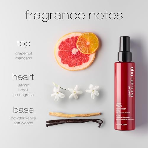 shu uemura art of hair Color Lustre Multi-Benefit Spray For Color-Treated and Dry Hair - Protects Against UV Damage, Protects Vibrancy, Reduces Fading