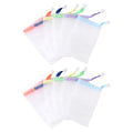 10 Pack Mesh Soap Saver Bags with Drawstring for Shower and Travel