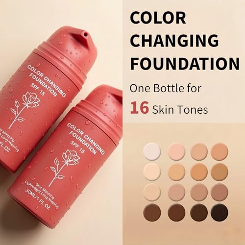 Color Changing Foundation SPF 15 - Adaptive Liquid Makeup 2-Pack