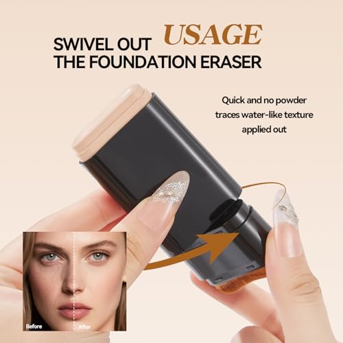 Ivory Foundation Stick with Built-In Brush - 3-in-1 Coverage
