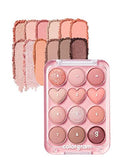 COLORGRAM Pin Point Eyeshadow Palette 01 Peach Coral
