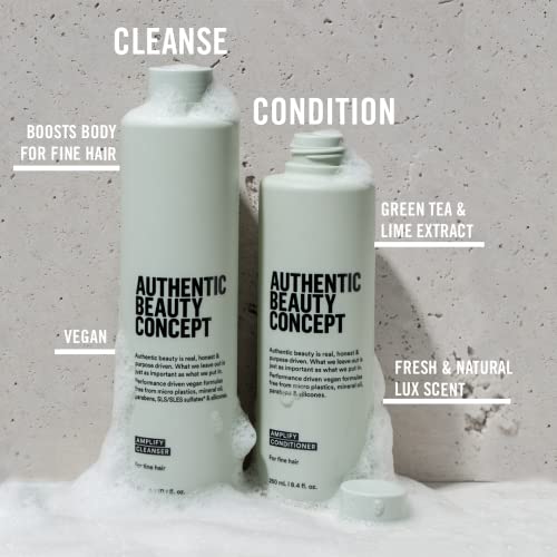 Authentic Beauty Concept Amplify Conditioner | Volumizing Conditioner for Fine Hair | Increases Body & Volume | Vegan & Cruelty-free | Silicone-free | 8.4 fl. oz.