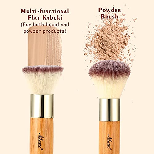 Matto 2-Piece Makeup Brush Set - Powder & Foundation