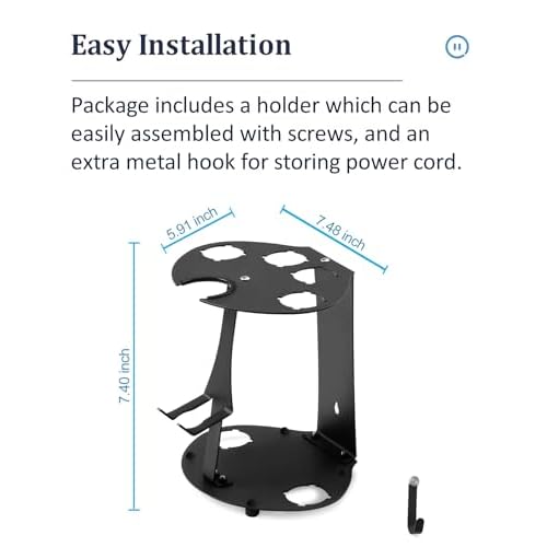 Curling Iron Storage Holder Attachments Compatible with Dyson Airwrap Organizer Wall Mounted Stand, Hair Wrap Rack on Desktop Accessories for Home/Bathroom