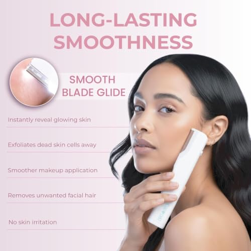 RIKI Ex Fuzz Off Dermaplaning Facial Razor - Peach Fuzz Removal Tool