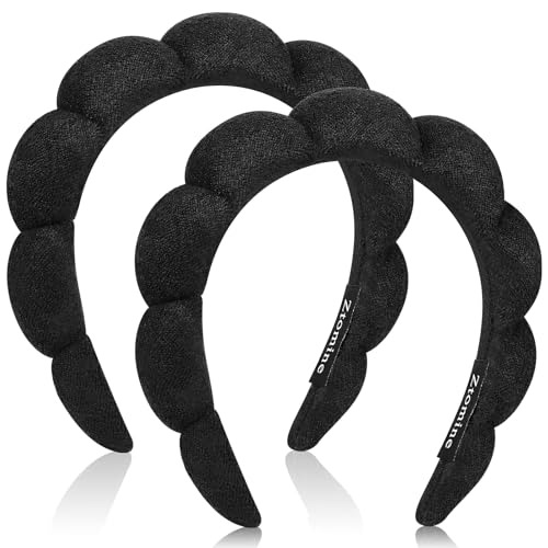 Spa Headbands for Washing Face, Set of 2 Terry Cloth