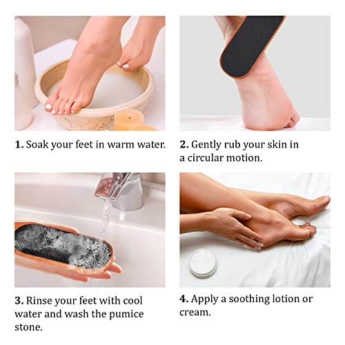 Pumice Valley Wooden Pumice Stone Foot File for Callus & Dead Skin