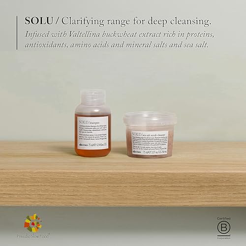 Davines SOLU Shampoo & MOMO Conditioner, 2.5 & 2.5 oz.