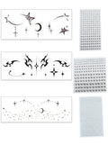 Face Gem Stickers 6 Pack - Rhinestone Rave & Festival Tattoos