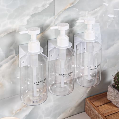 3-Chamber Wall-Mounted Shampoo & Conditioner Dispenser