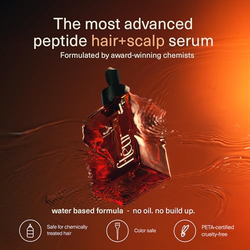 Fléur Copper Peptide Hair Growth Serum for Thinning Hair - Non-Greasy, Lightweight Formula for Fuller, Stronger Hair