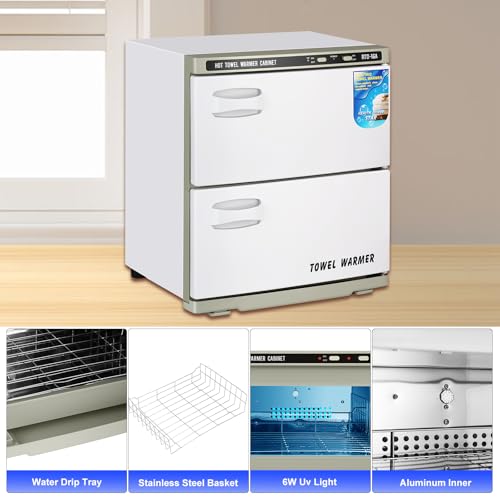 32L Hot Towel Warmer Cabinet with UV Sterilizer for Spa & Salon