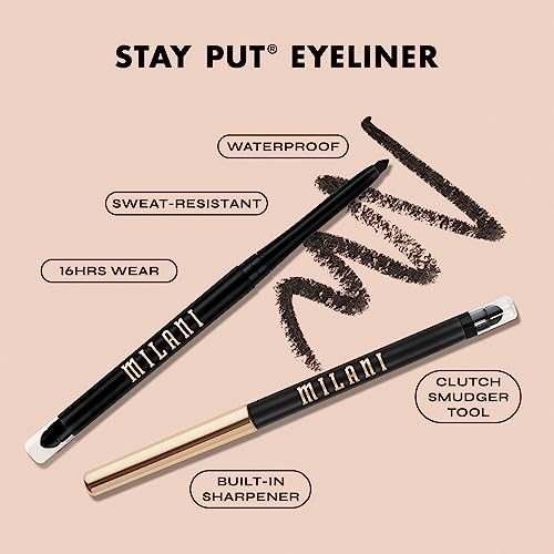 Milani Stay Put Eyeliner - Waterproof Eye Pencil