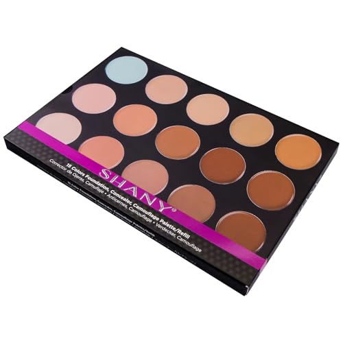 SHANY CONTOUR CAMO Professional Cream Foundation Color Palette,Foundation Primer,Camouflage Concealer Makeup Palette - Contour Camo