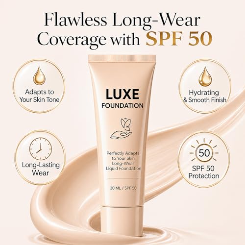 LUXE FOUNDATION Long-Wear Hydrating Liquid Foundation for Mature Skin