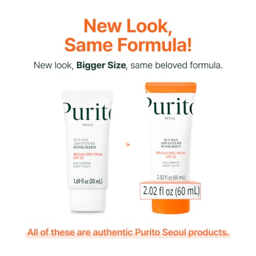 PURITO Korean SPF 50 Sunscreen – Lightweight & No White Cast