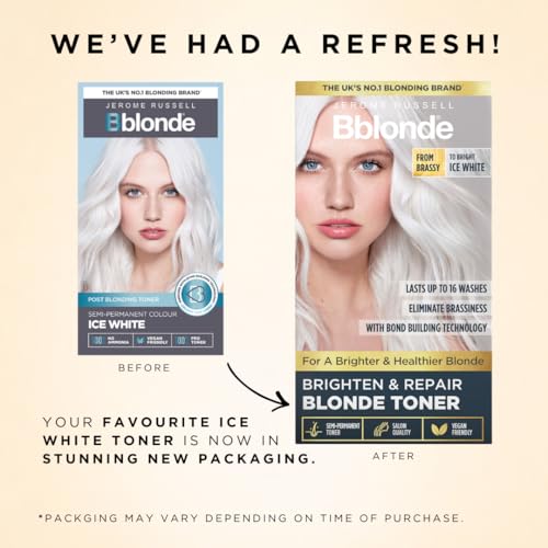 Jerome Russell Bblonde Ice White Hair Toner Kit - Vegan & Ammonia-Free