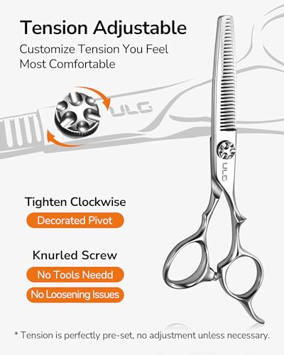 Professional Hair Cutting & Thinning Scissors Set - 440C Steel