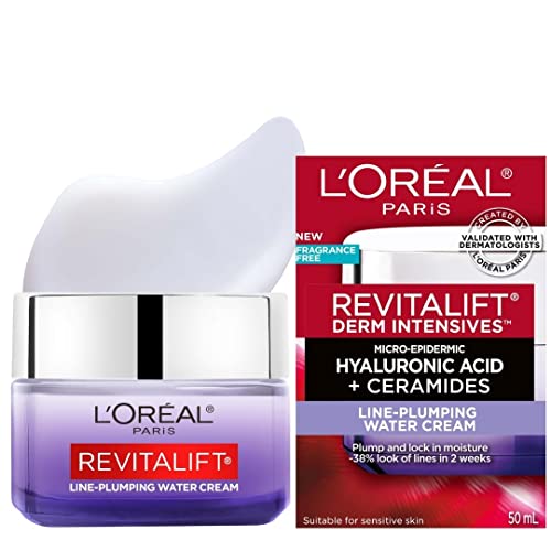 L'Oreal Revitalift Derm Intensives Micro-Hyaluronic Acid + Ceramides Line-Plumping Water Cream