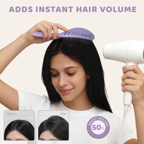 SHINLEA Detangling Hair Brush for All Hair Types - Purple