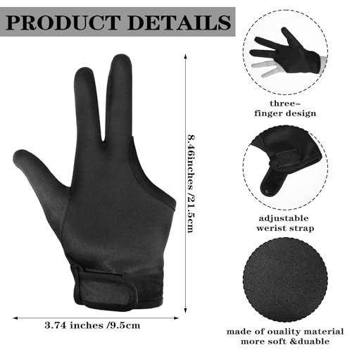 Heat Resistant Hair Styling Gloves - 3 Finger Cotton Mittens