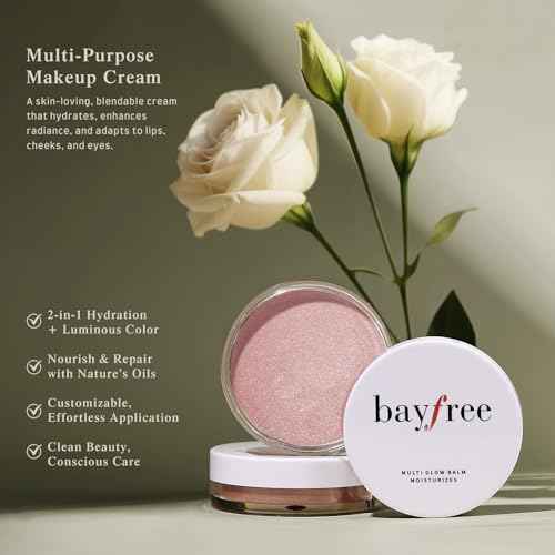 bayfree Multi Glow Balm, Cream Blush for Cheeks, Blush Balm Face Makeup, Radiant Finish, Hydrating, Creamy, Lightweight & Blendable Color, Face Makeup, 0.63 Oz